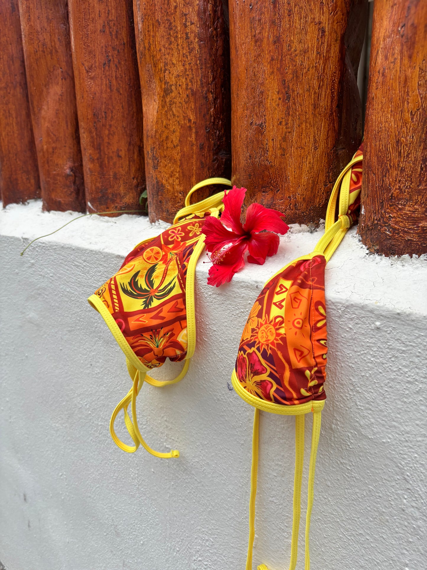 Tropical Orange Pizzazz Reversible Set