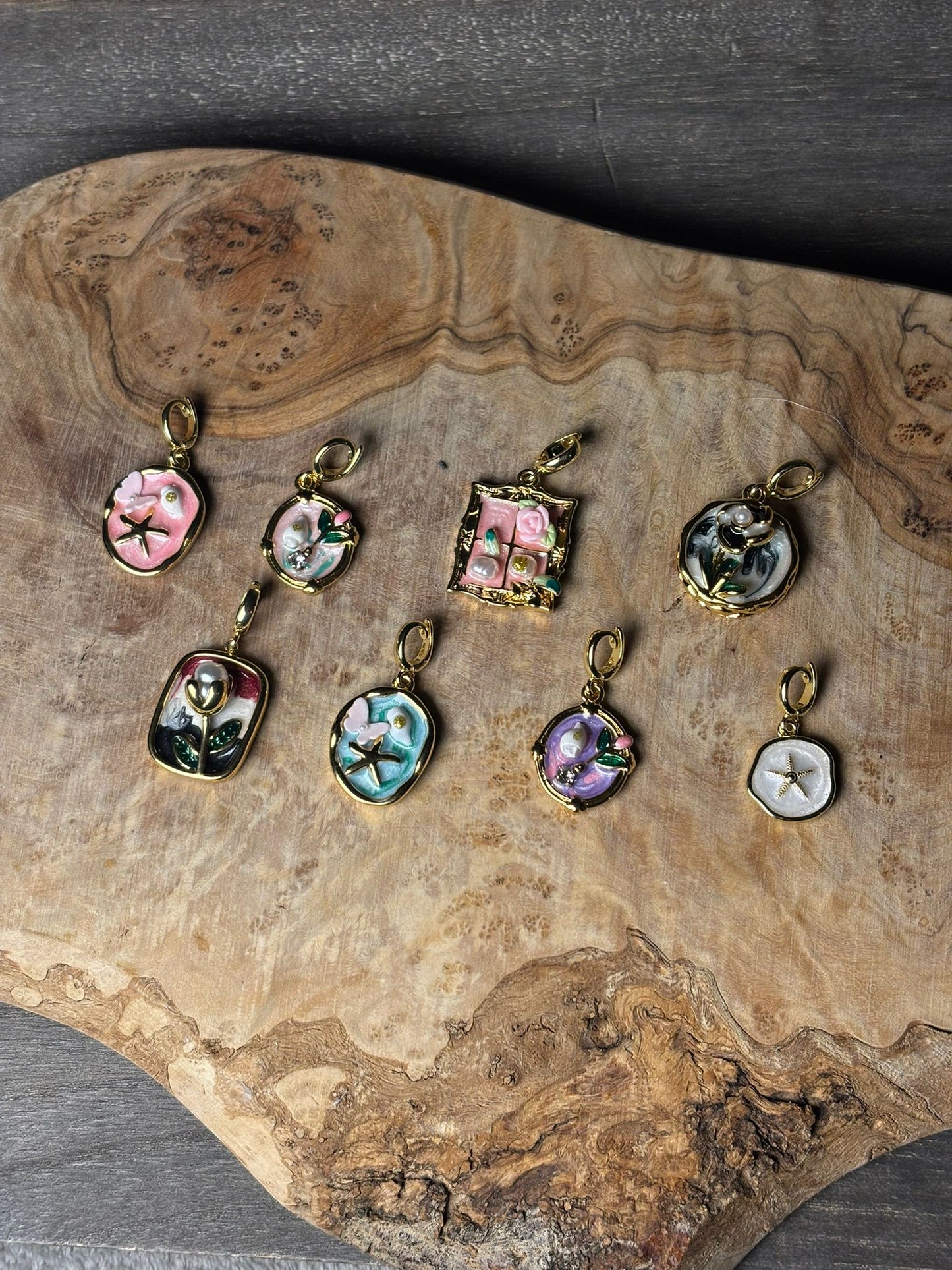 Secret Garden Stainless Steel Waterproof Bikini Charms